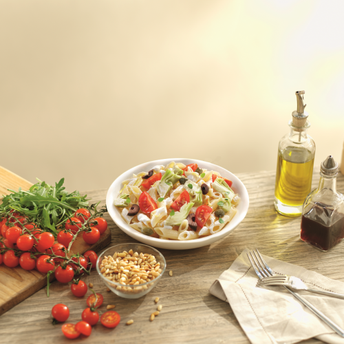 Recept Mini Penne met artisjokken pastasalade Grand'Italia